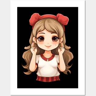 thanksgiving cute girl Posters and Art